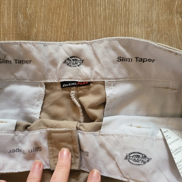 Woman's Dickies Flex Slim Taper Khaki Pants - Picture 3 of 9